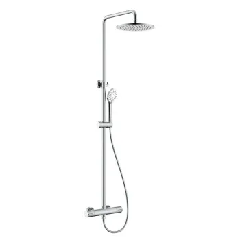 Душевой гарнитур NEMO Round термостатическая с ручным (ABS) и верхним душем (25 см) и шлангом 15 NM-9011CR