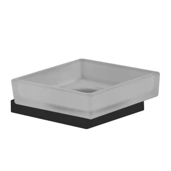 Мыльница стекляная Fima Carlo Frattini Accessori подвесная, чёрный матовый F6023/2WNS