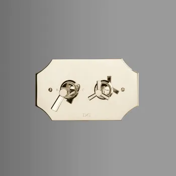 Смеситель встроенный термостатический для душа Devon&Devon Time светлое золото 2TIME248OT