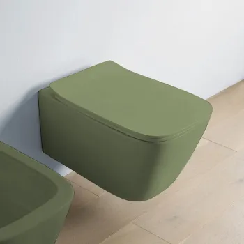 Унитаз подвесной Artceram A16 ASV003 44 00 с крепежом, Green salvia