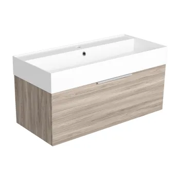 Тумба под раковину подвесная Simas Agile AGM101 LAVA 100x 40 см коричневый