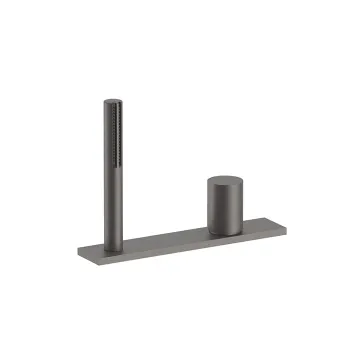 Смеситель на борт ванны Fantini Milano на 3 отв, на 2 источника, с ручн.душем, без излива, Matt Gun Metal PVD 31 P5 3067