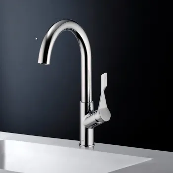 Смеситель для кухни Gattoni Tek на 1 отв., с поворотным двухрежимным изливом, хром А0002478294