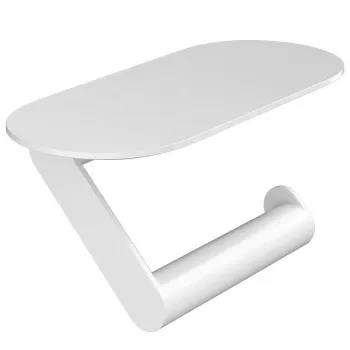 HG WallStoris Держатель для туалетной бумаги с полкой, матовый белый