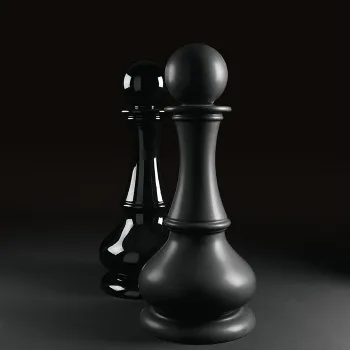 Cтатуэтка декоративная Kerasan Artwork Pedone, черный матовый 471231