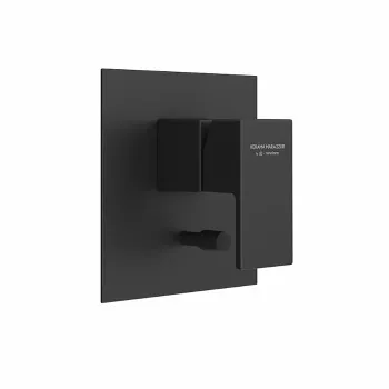 Встроенный однорычажный смеситель FUTURA для душа с переключателем Kerama Marazzi на 2 источника черный матовый 66470EKM.01.093