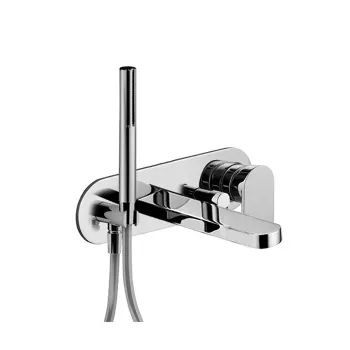 Смеситель для ванны Fantini Mare встраиваемый, излив 200, с ручн.душем, наружная часть, хром 51 02 E121B