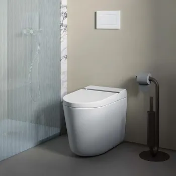 Унитаз-биде напольный Artceram Hype KHYV002 01 00 saniglaze, soft-close, с пультом управления, белый