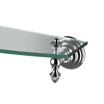 Полка стеклянная Devon&Devon Diamond 600 мм держателей хром WHD510CR