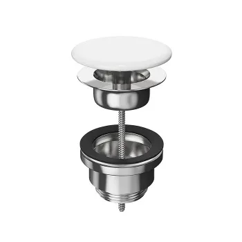 Донный клапан с керамической крышкой Kerama Marazzi DRR.1/WHT