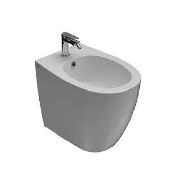 Биде Globo 4All напольное приставное 2.0 размер 54 см крепление в комплекте цвет bi (Bian MD011BI