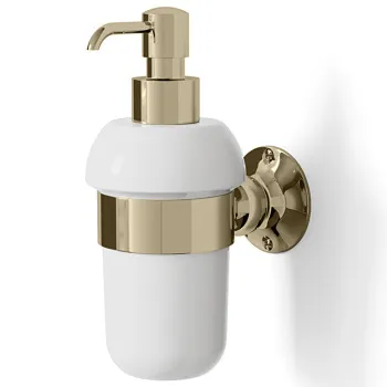 Дозатор для жидкого мыла Devon&Devon New York держатель и помпа светлое золото NY130OT