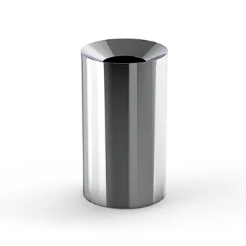 Мусорный бак DW Decor Walther 240 с внутренним ведром для торгового центра, хром 615600