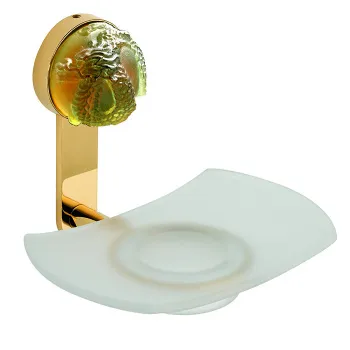 Мыльница стеклянная THG Jade Dragon U5H-F01-500 полированное золото