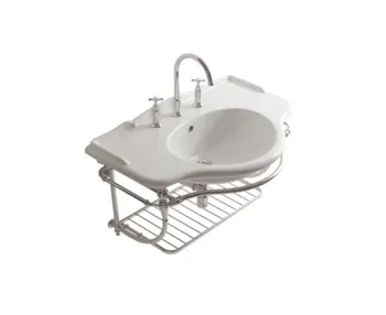 Консоль для раковины Globo Paestum Структура подвесная размер 108x62 см cromato PASC22