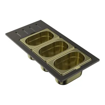 Контейнер Omoikiri DC-02-3-LG светлое золото 4999080