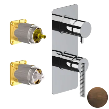 Смеситель для душа Daniel Club ANC612D3KBOIL бронза масляная