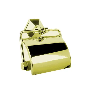 Держатель туалетной бумаги настенный с деревянным роликом Stella Eccelsa 1032 золото EC 10014 AU00