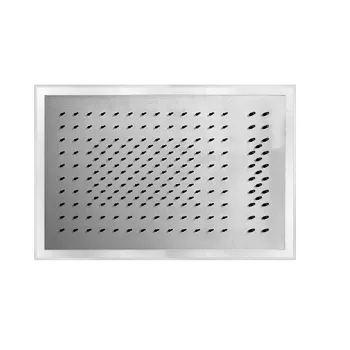 Верхний душ Fantini Acquafit 35х35см потолочный, 50х35см, 2 потока, встр.часть в компл., хром 79 38 K022