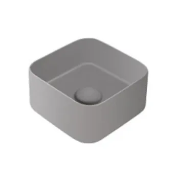 Раковина накладная Cielo Shui Comfort MILAQ BR 25 см серый