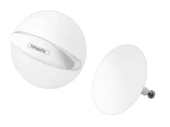 Внешняя часть набора hansgrohe Flexaplus 58185700 для слива и перелива белый матовый