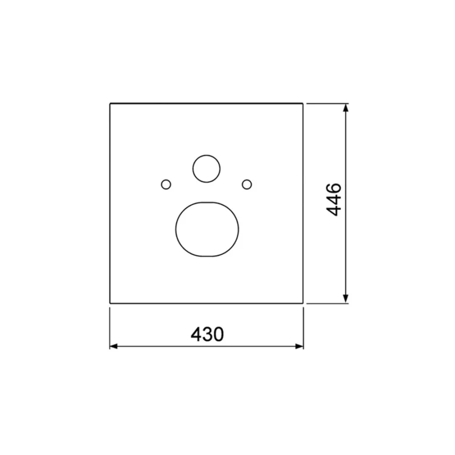 Панель смыва Tece Tecelux 9650107 черный