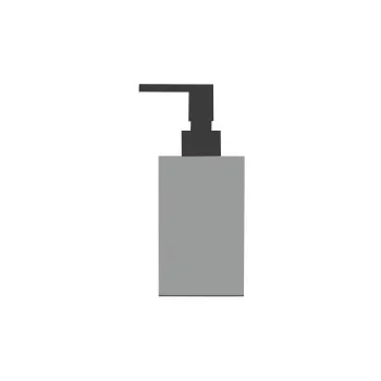 Дозатор из композита Bertocci Fly, серый/черный матовый 14915300800