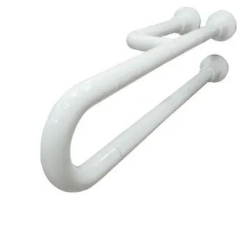 Поручень Nofer полукруглый неподвижный с тремя точками опоры 800 мм из аллюминия покрытый нейлоном 15047.80.NBA