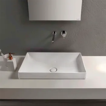 Раковина Globo T-Edge 61х37х14 см, без отв., белый B6R61.BI*0