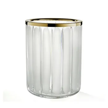 3SC MONTBLANC Ведро 20х20хh28см, цвет: прозрачный хрусталь/Polished Brass