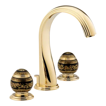 Смеситель для раковины THG Marquise Noir Decor Or A7F-F01-151 полированное золото