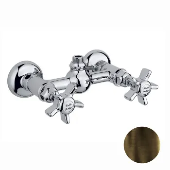 Смеситель для душа Nicolazzi Dames Anglaises на 2 отверстия, вывод сверху 1/2 (без шланга и лейки), тёмная бронза 1425DB18