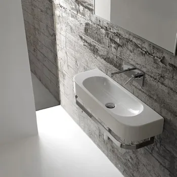 Раковина Globo Forty3 70х27 см, 1 отв., без перелива, с креплением, белый SCT70.BI*1sx