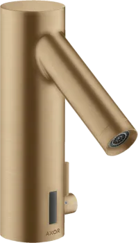 Смеситель для раковины Axor Starck 10140140 электроный, питание от сети 230V, с регулировкой, бронза
