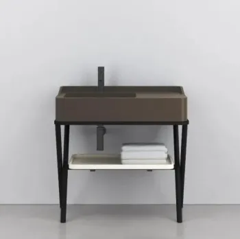 Раковина накладная Cielo Siwa SWLASF FN 90 см коричневый