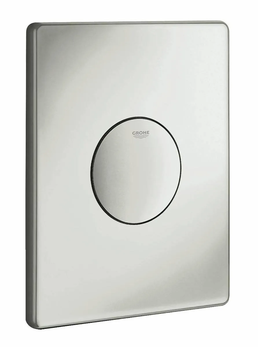 Панель смыва для унитаза GROHE Skate 1 режим смыва, матовый хром 37547P00