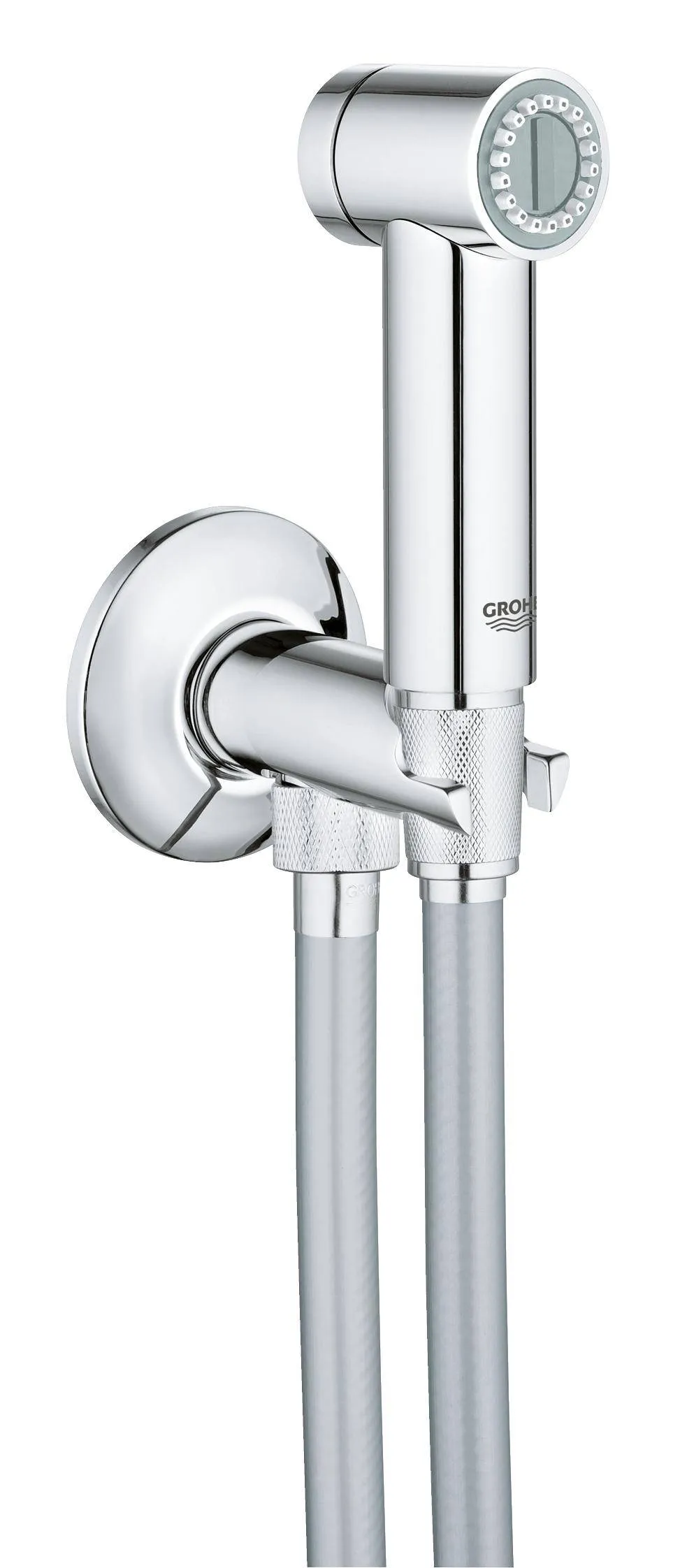 Гигиенический душ с угловым вентилем, 1 вид струи, GROHE Sena Trigger Spray 35, хром, 26332000