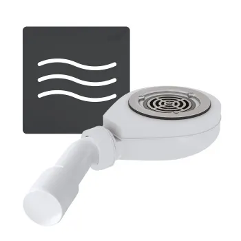 Сифон для душевых поддонов RGW S-016-1 Волна Графит 90 мм 502411161-02