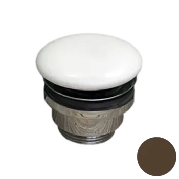 Донный клапан универсальный 1”1/4 с керамической крышкой GSG Ceramic Design PILTONUNIAR018 кофейный