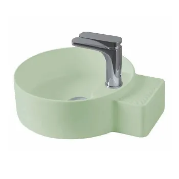 Раковина накладная Artceram Cartesio 44х36, 1 отв., зеленый глянцевый CAL004 35 00