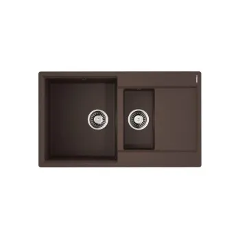 Мойка кухонная Omoikiri Daisen 86-2-DC темный шоколад 4993476