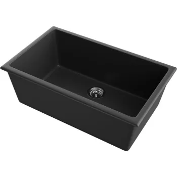 Мойка кухонная Omoikiri Okinoshima 76-U/I-BL черная 4997146