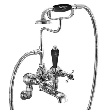 Смеситель для ванны Burlington T8A-QT BLA хром/черный