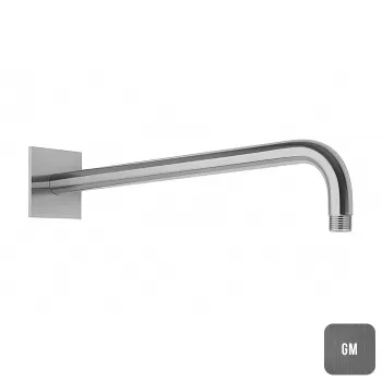 Держатель верхнего душа настенный Almar 42 с квадратным отражателем, gun metal brushed pvd E021116.GM