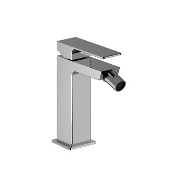 Смеситель для биде Fantini Mint на 1 отверстие, однорычажный, с донным клапаном, матовая натуральная сталь 34 93 F008F