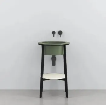 Раковина встраиваемая Cielo I Catini Catino Tondo CALAT AG 50 см зеленый