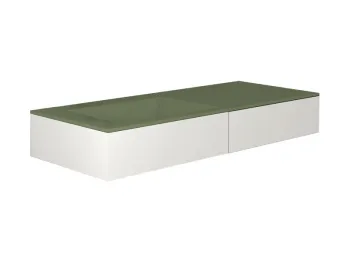 Раковина встраиваемая Cielo Milano MILASF AG 120 см зеленый