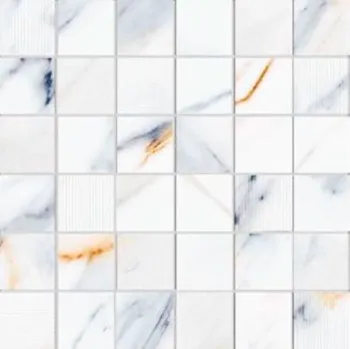 Керамическая плитка Eletto Ceramica Calacatta Fantasy Mosaic 30x30 см 588143003