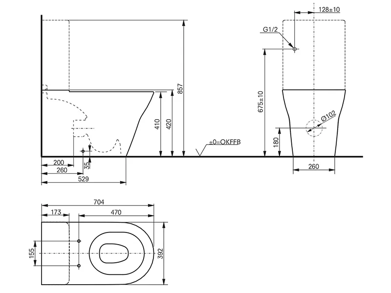 Смывной бачок Toto MH SW10044G1 смыв 3/4.8 л