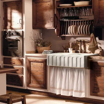 Раковина керамическая кухонная Kerasan Hanna Glasse Surrey 1003x470x230 , без сифона, толщина 40 , белый 545101